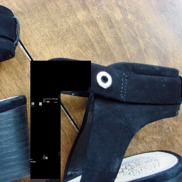 Vince Camuto Black Leather sandals size 7.5 - Picture 4 of 15